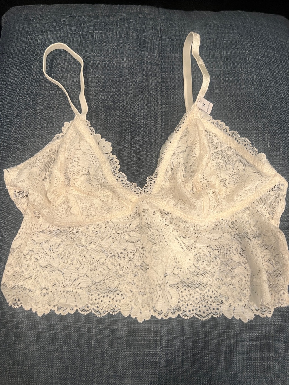 Victoria's Secret Cream Lace Bralette Cami